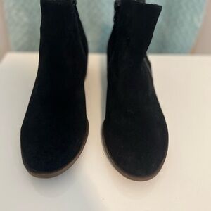 Kensie Black Suede Ankle Booties